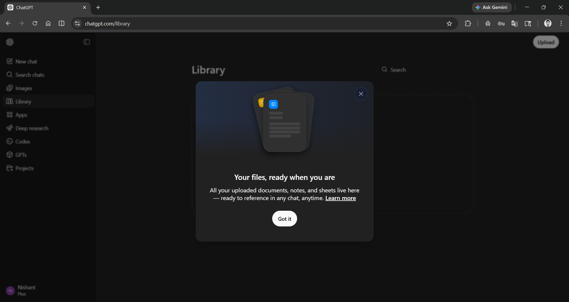 ChatGPT Files Library