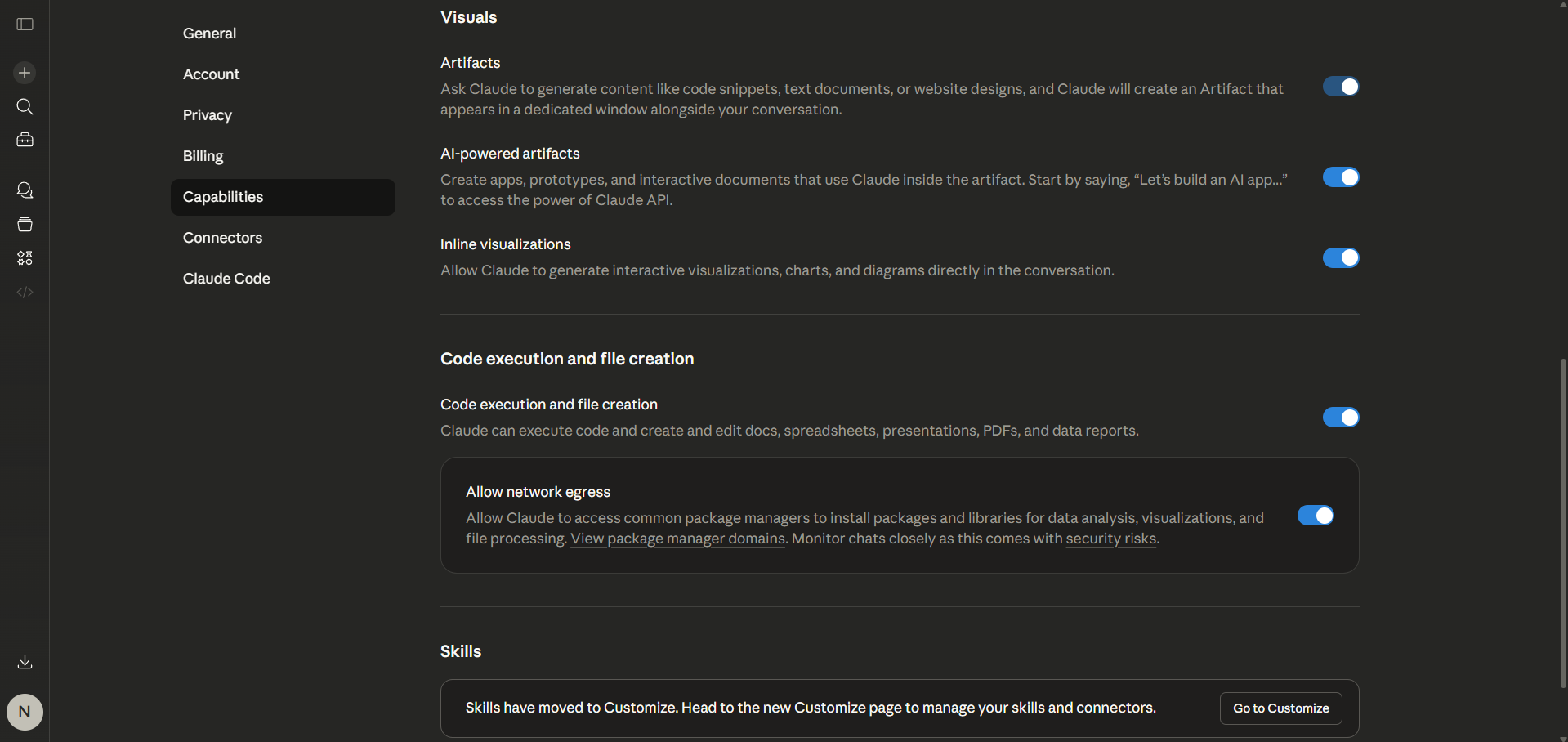 Claude Inline Visualizations and Artifacts
