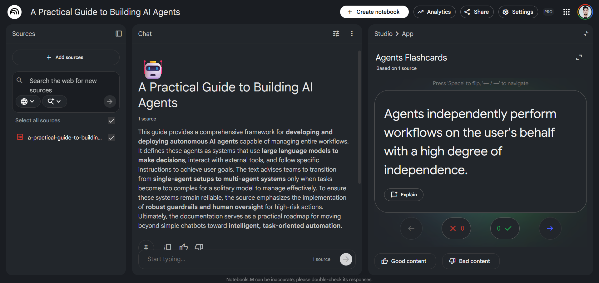 NotebookLM Flashcards