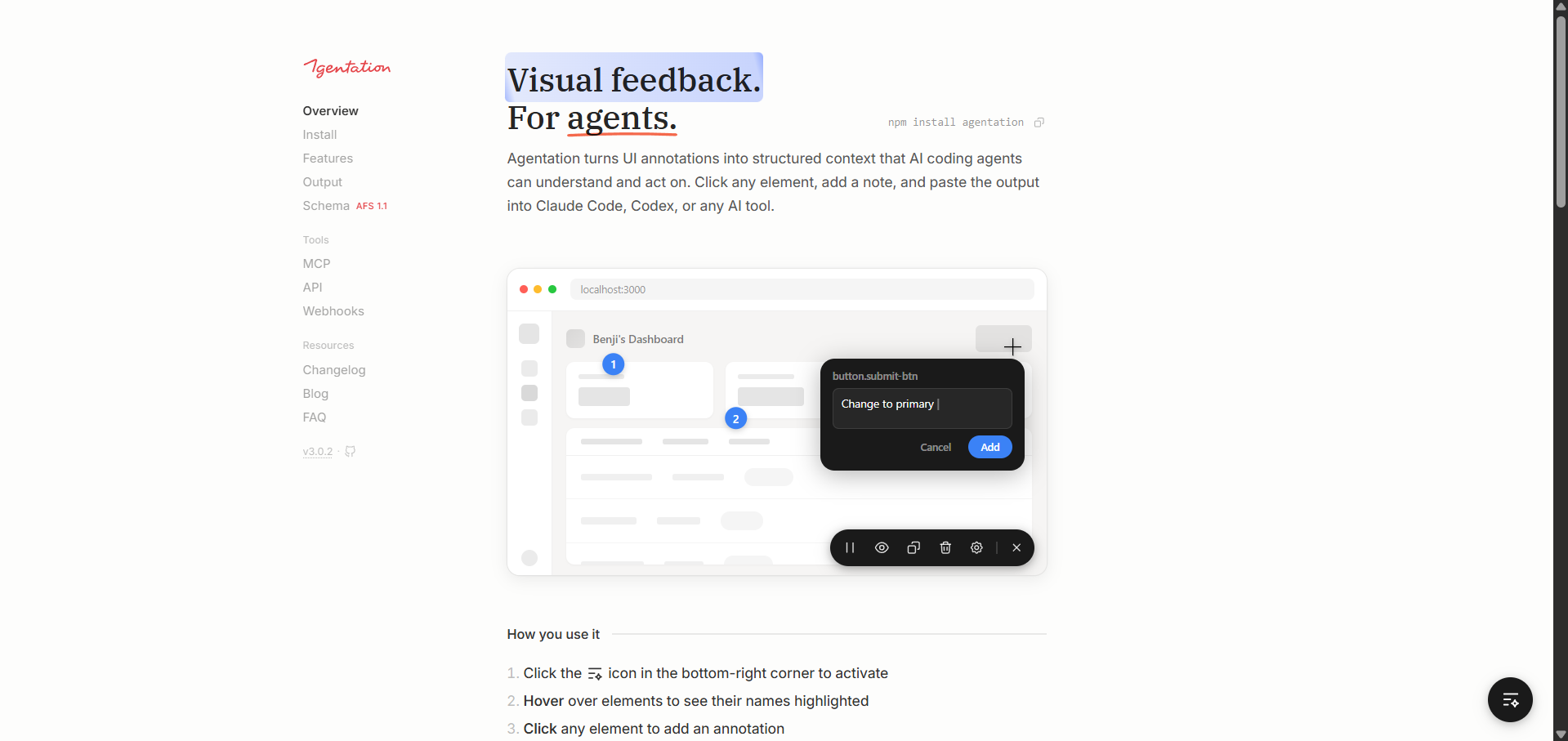 Agentation: Visual Feedback for AI Coding Agents