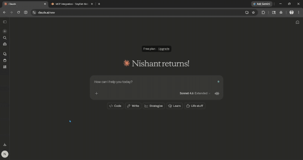 TinyFish AI Claude Connector