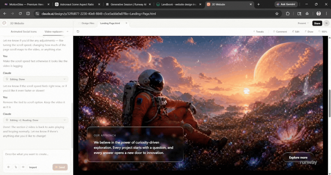 Edit Claude Design Manually