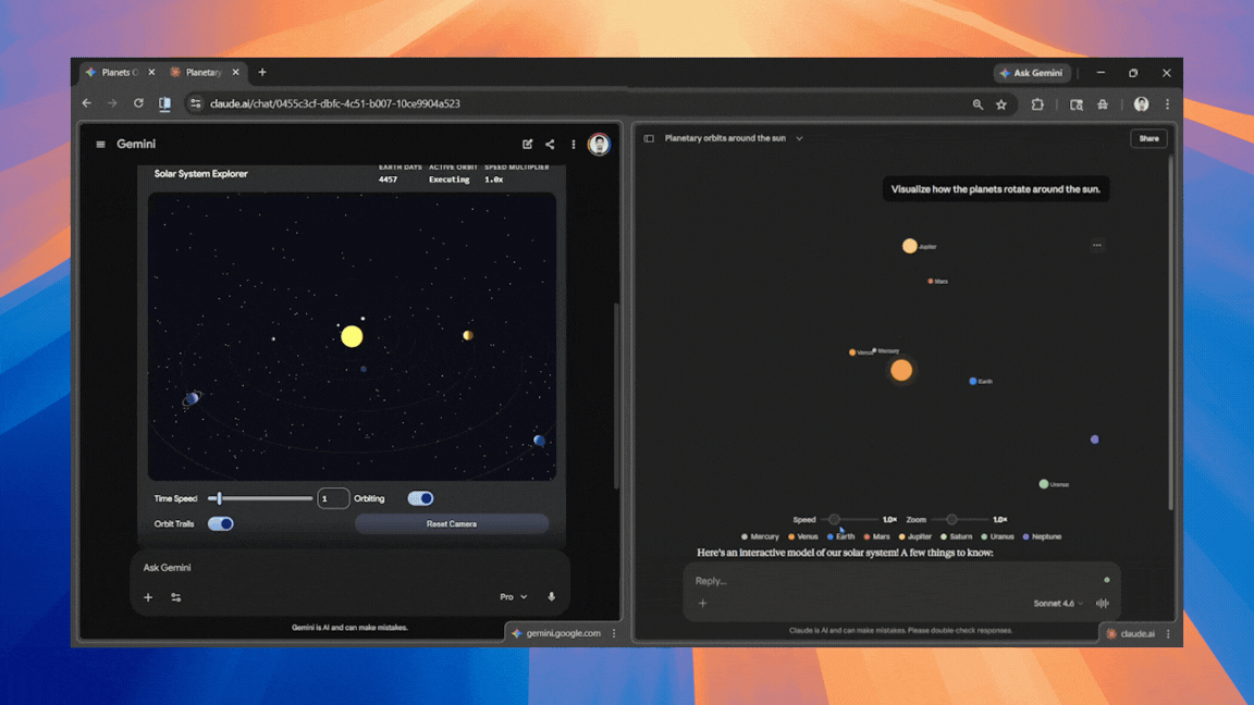I Compared Claude vs Gemini Interactive Visuals: Here is the Clear Winner
