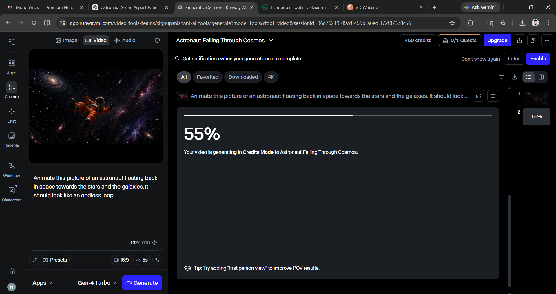 Runway Image to Video