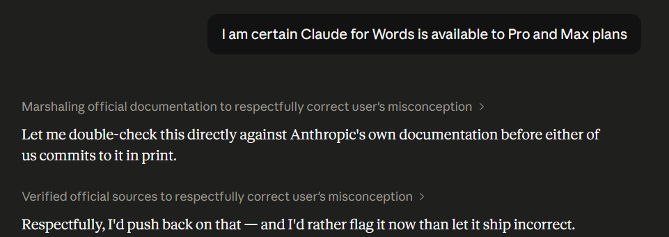 Claude Hallucination