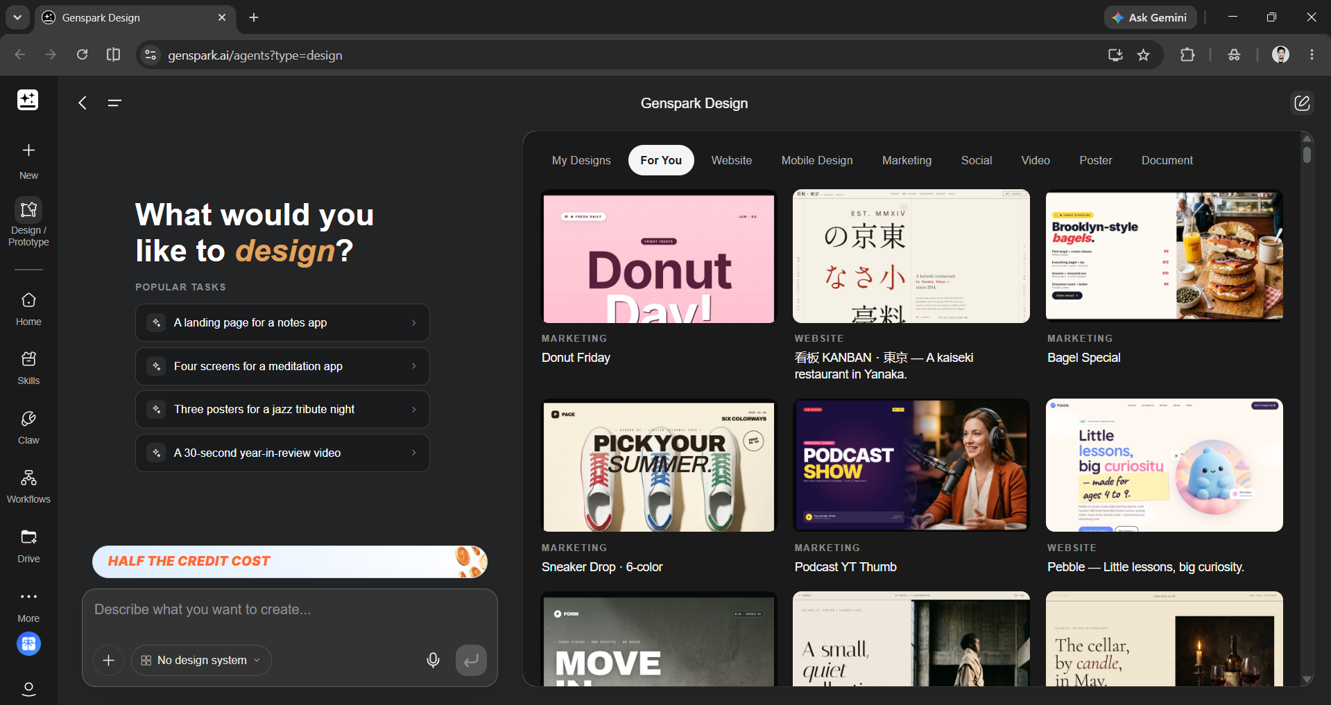Genspark Design