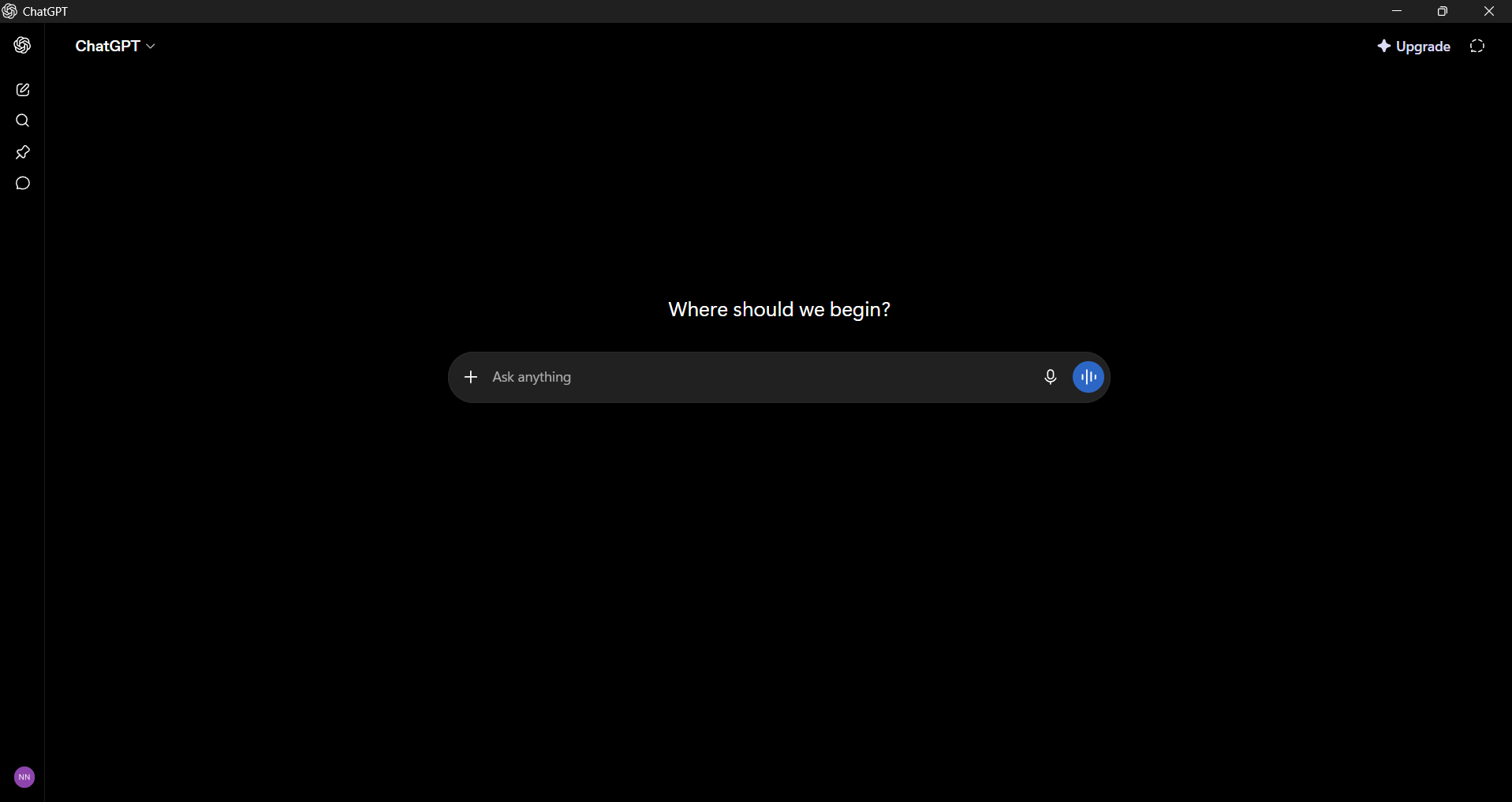 ChatGPT desktop app