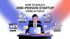 How to Build a One-person Simple Startup Using AI Tools