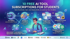 10 Free AI Tool Subscriptions for Students to Save Hundreds