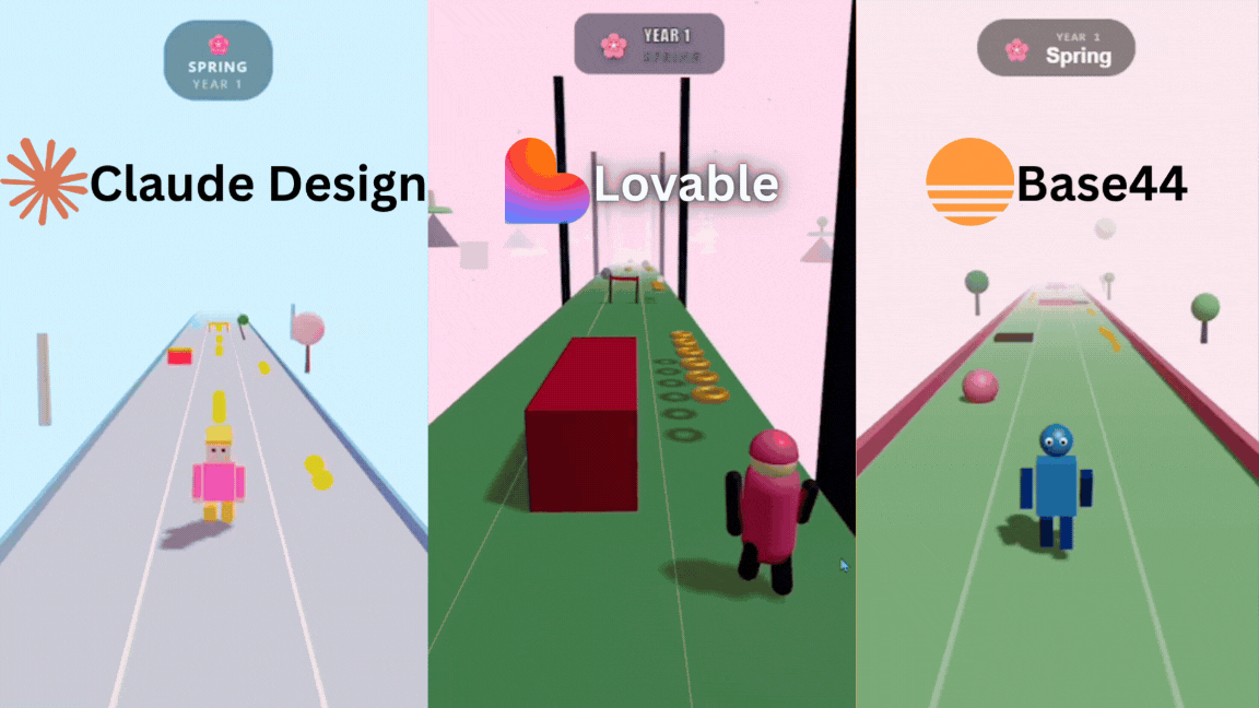 Claude Design vs Lovable vs Base44: I Tested Which AI Tool Creates the Best Game