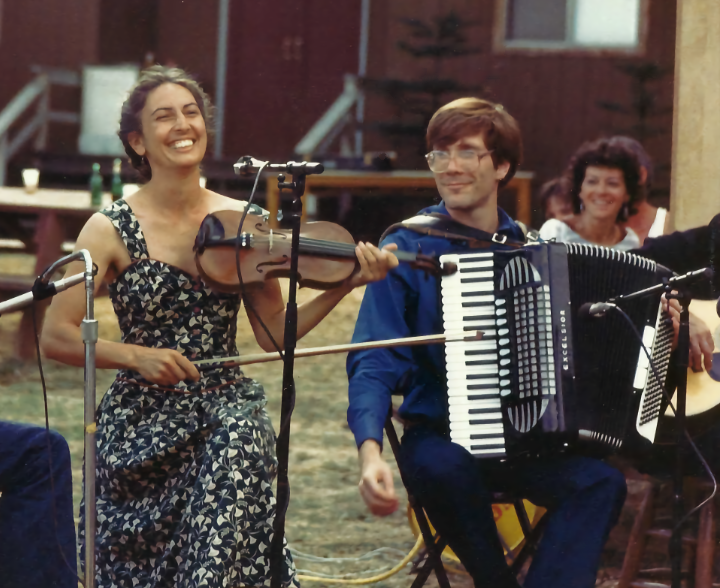 Photo of Sandra Dean and Erik Butterworth, Raft Island Balkan Camp, 1990's