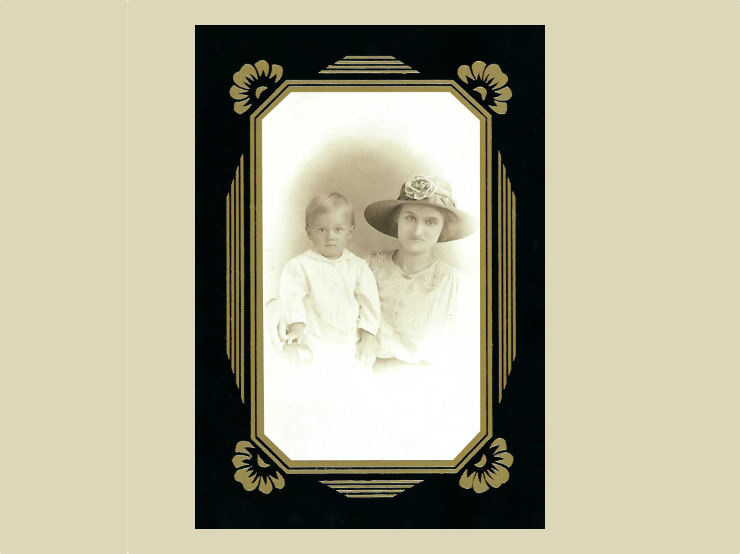 Fern Conkel Snyder (with son Willard), 1889–1969 photo