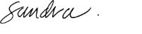Sandra first name signature
