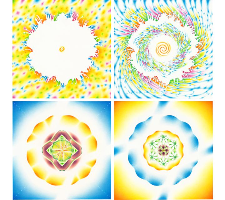 Seed to Universe - four images montage