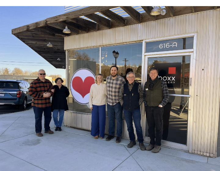 Photo of Happy Valentine exhibit attendees  