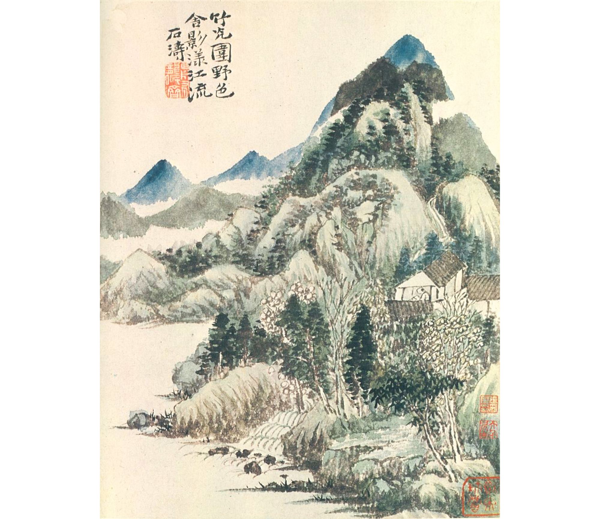 Painting by Tao-chi: Wilderness Cottage