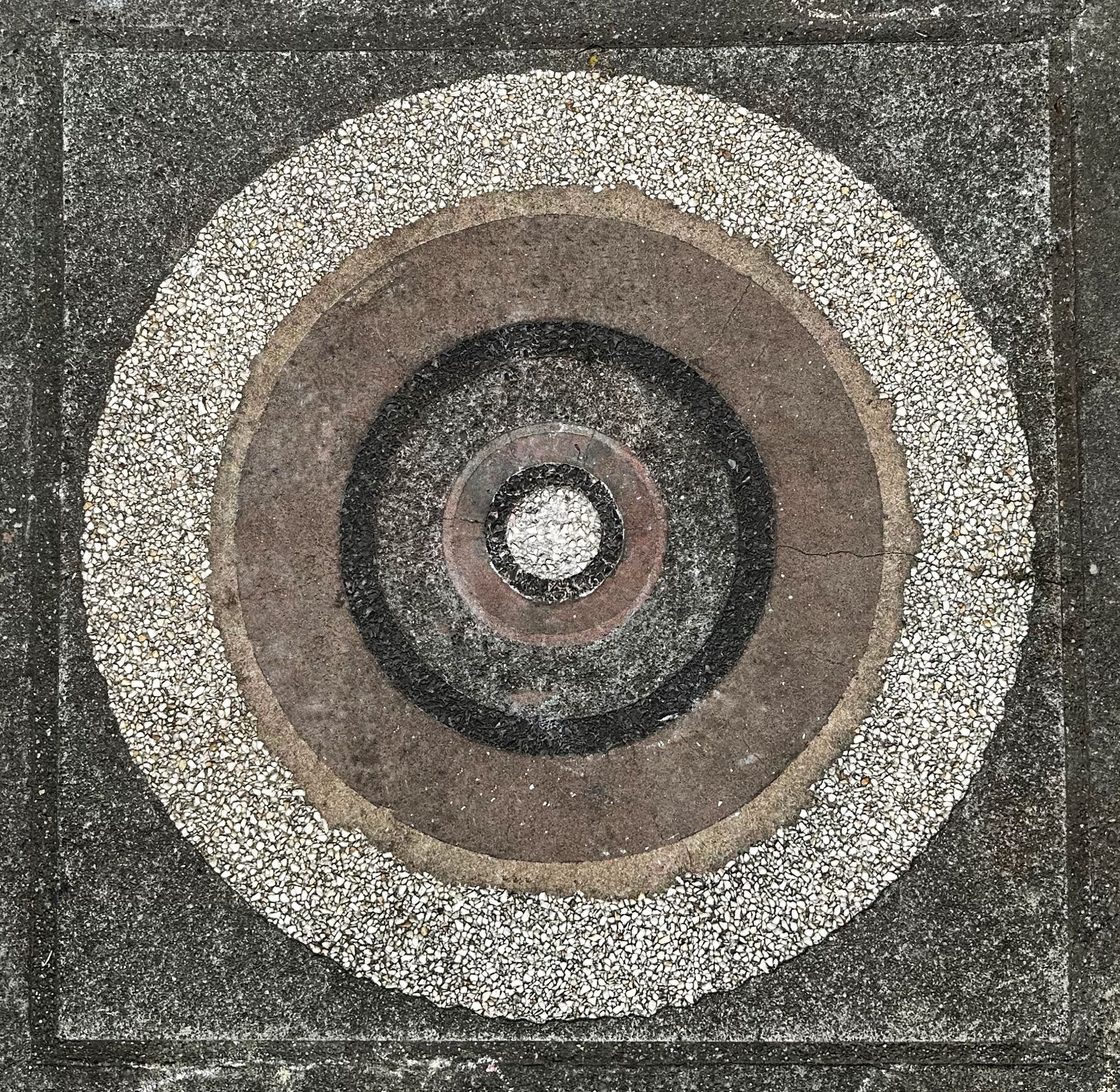 Photo of concrete art work by Leo Kenney, by David Bilides