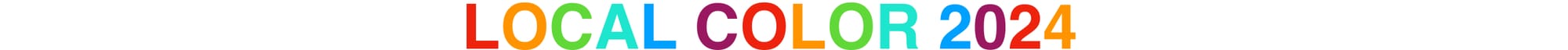 Multi-color text saying "Local Color 2024"