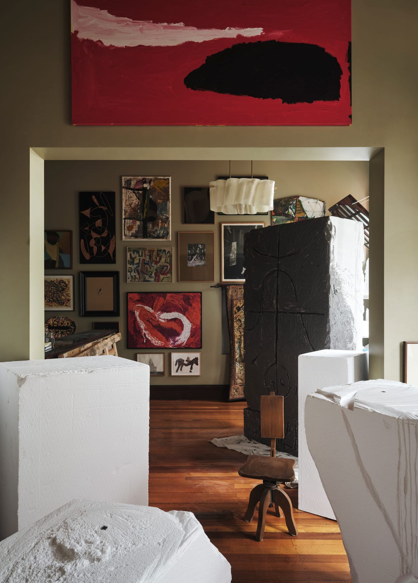 A studio in the ballroom