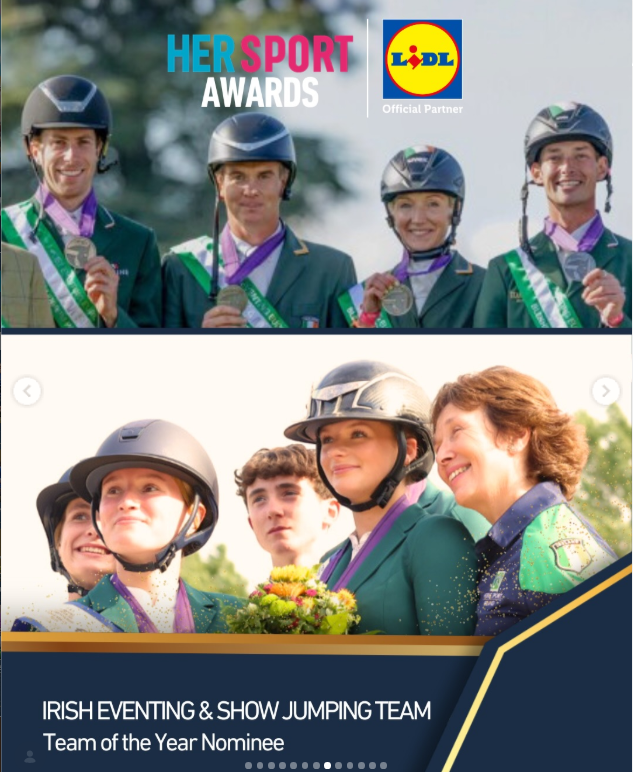 Irish Equestrian Teams Nominated for Her Sport Award Team of the Year