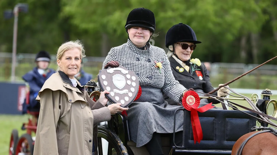 Rebecca Stevens Claims Driving for the Disabled Championship at Royal Windsor Horse Show