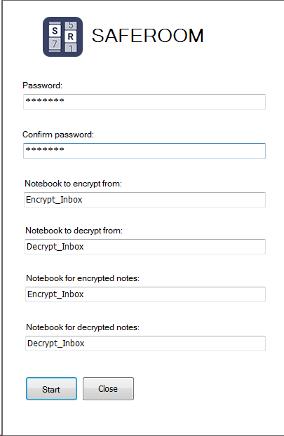 Интерфейс Saferoom
