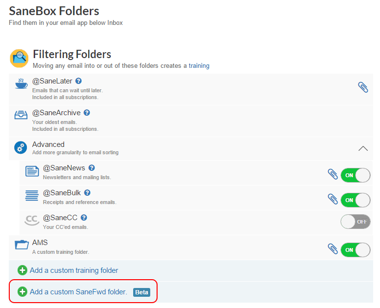 Добавляем свой ярлык SaneFwd