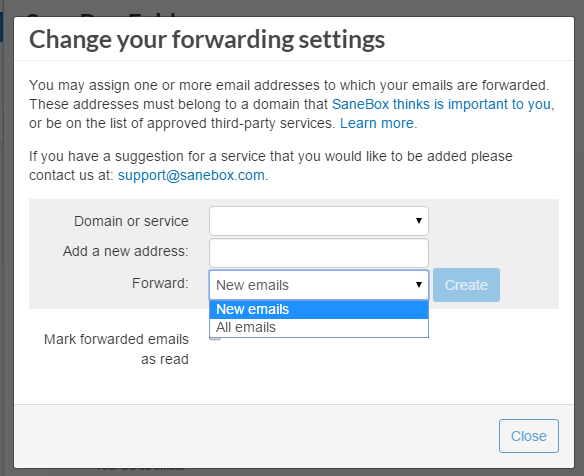 Настройки редиректа
