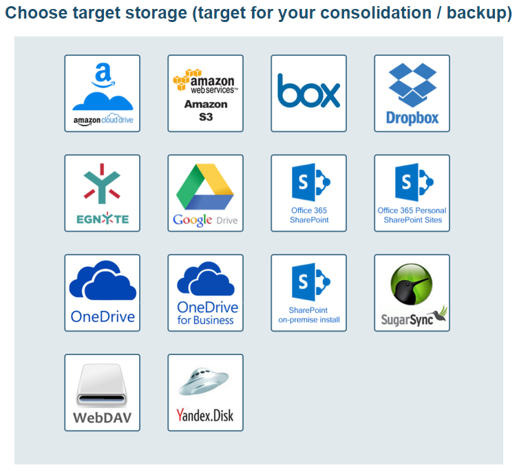 Указываем сервис для объеднения