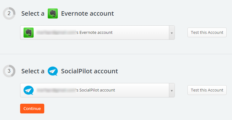 Подключение аккаунтов