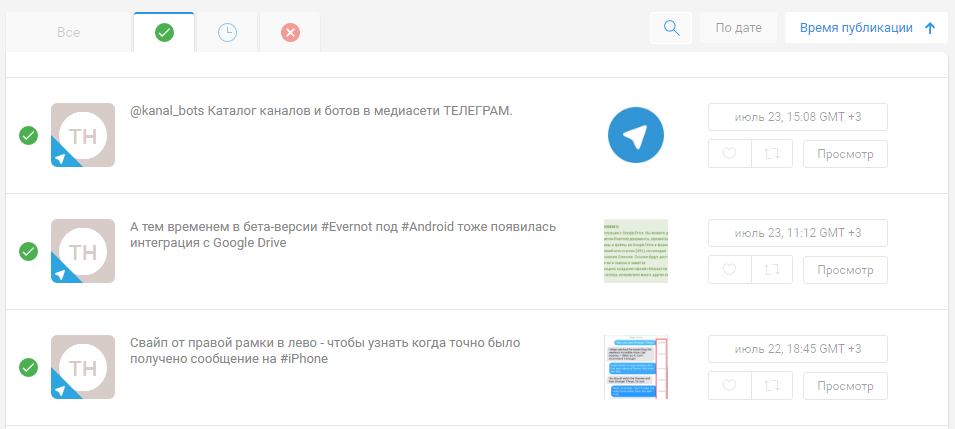 Контент-план в Telegram