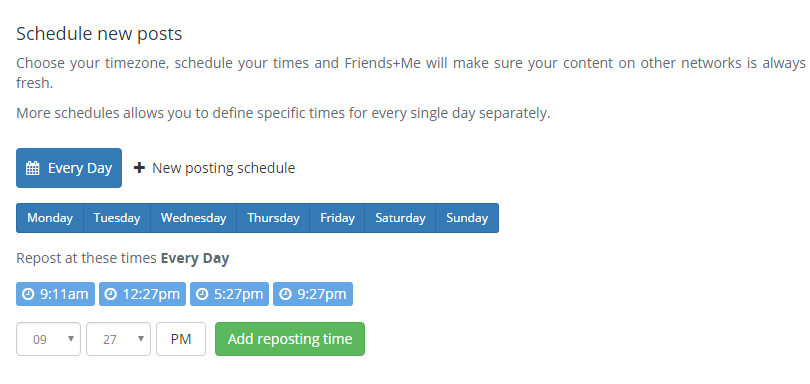 График публикаций постов