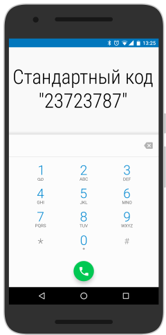 Стандартный код «23723787»