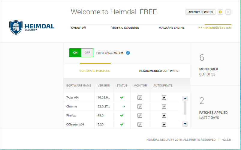 Раздел Patching System