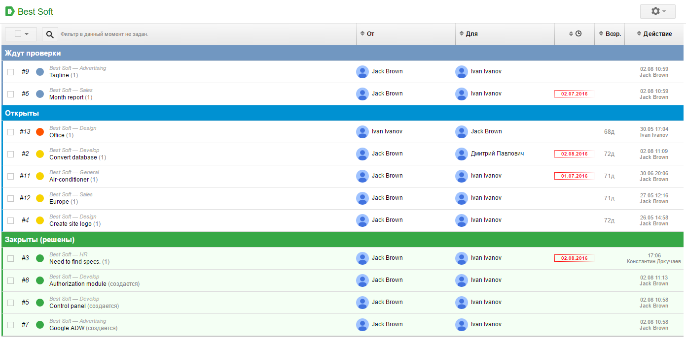 Подробный вид проекта