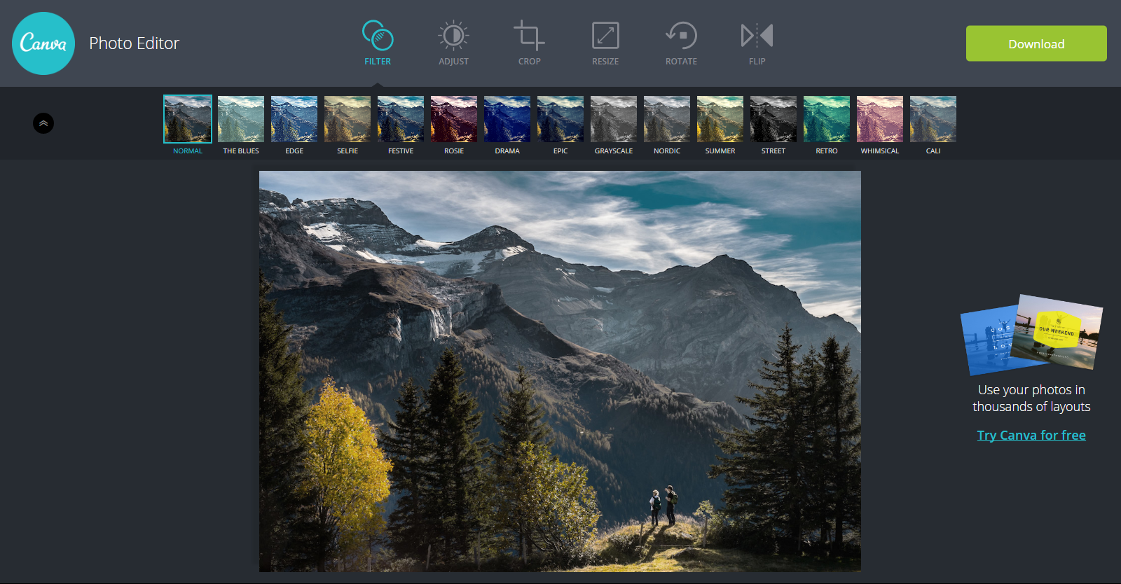Фоторедактор Canva