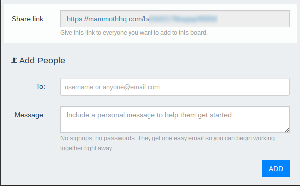 Создание публичной доски
