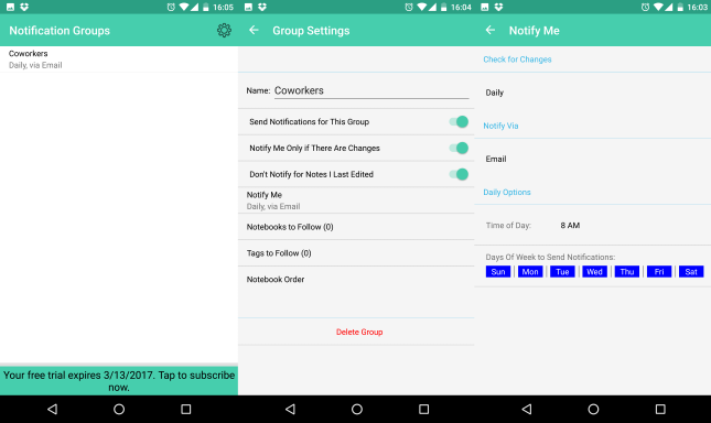Настройки оповещений