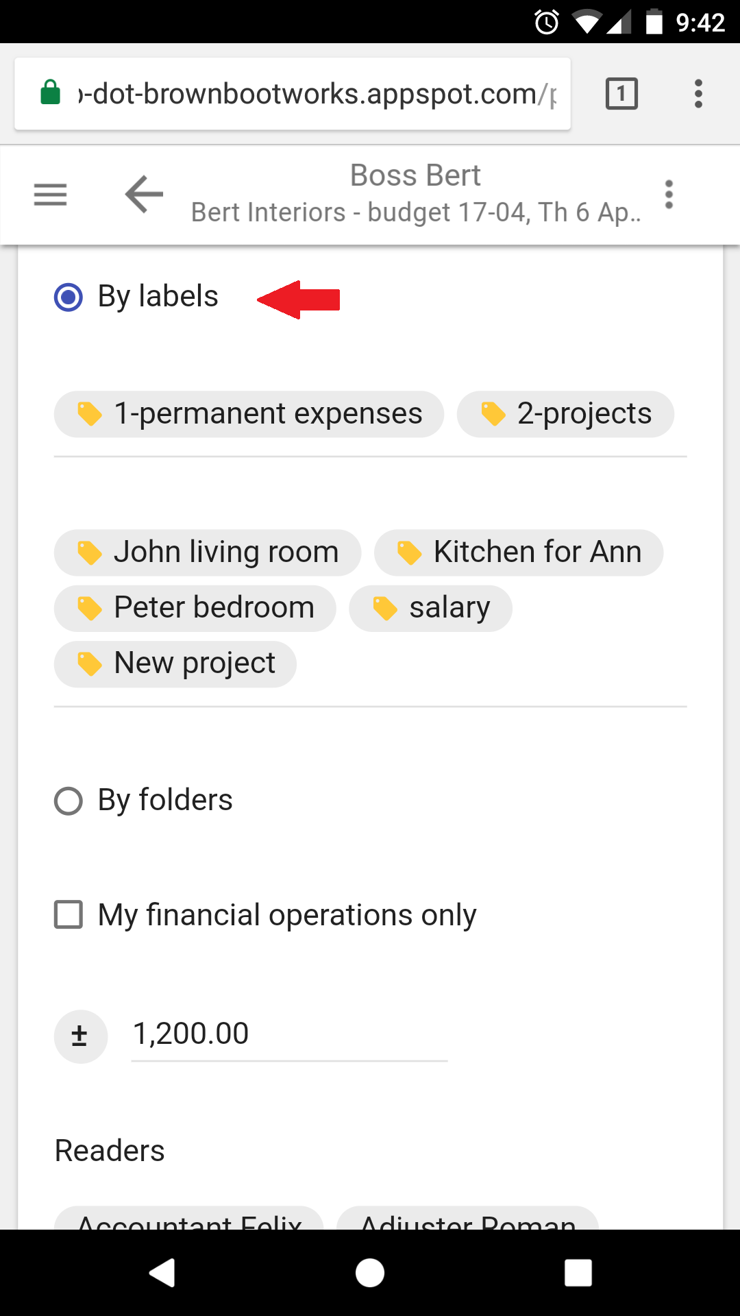 Использованные ярлыки
