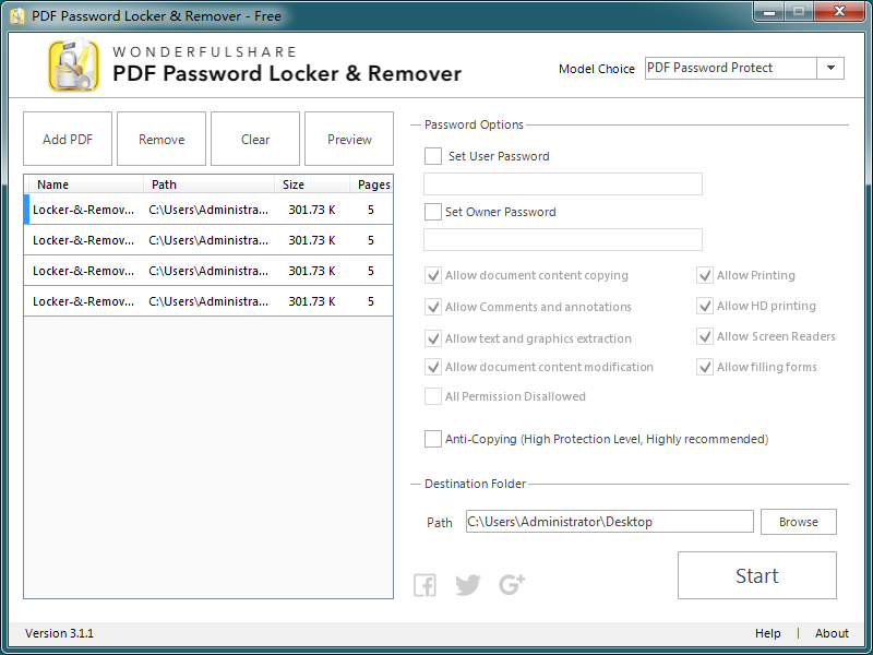 PDF Password Locker & Remover
