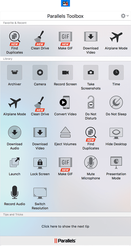 Parallels Toolbox