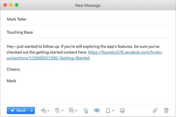 Установка напоминаний