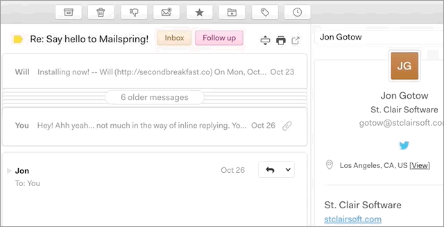 Откладываем письма на потом