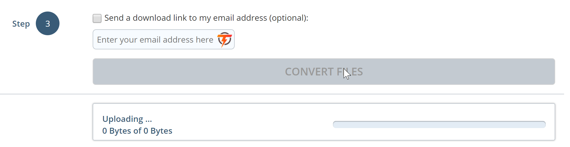 Процесс конвертации файлов