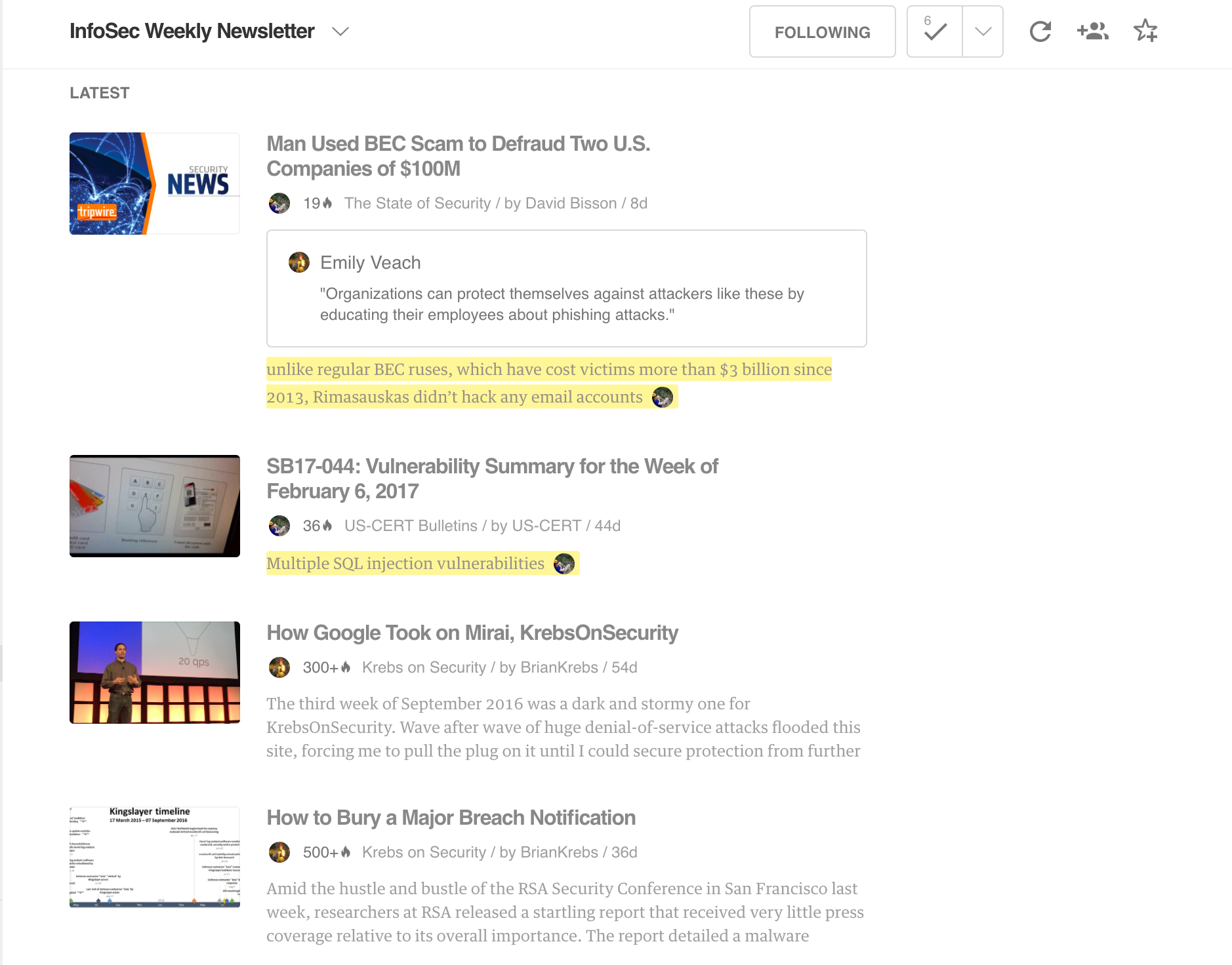 Пример доски