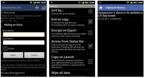 Textspansion (Android)