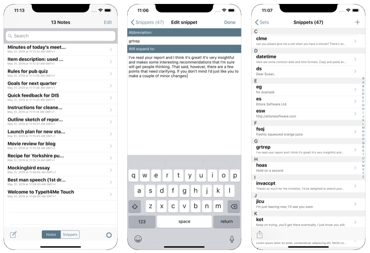TypeIt4Me Touch (iOS)