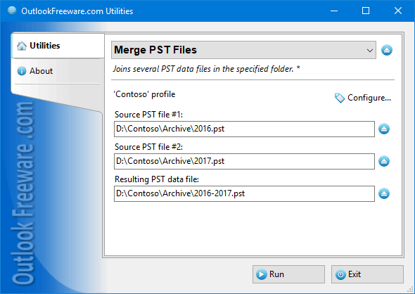 Merge PST Files