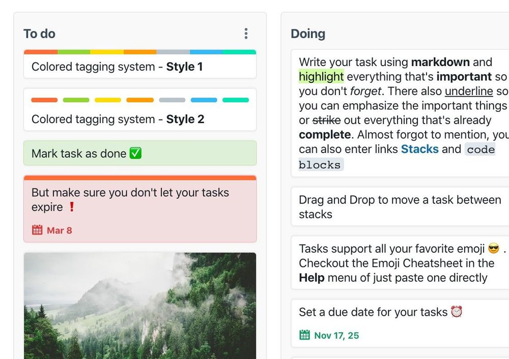 Обзор Stacks. Бесплатная альтернатива Trello
