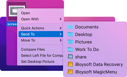 Как добавить дополнительные действия в контекстное меню на macOS